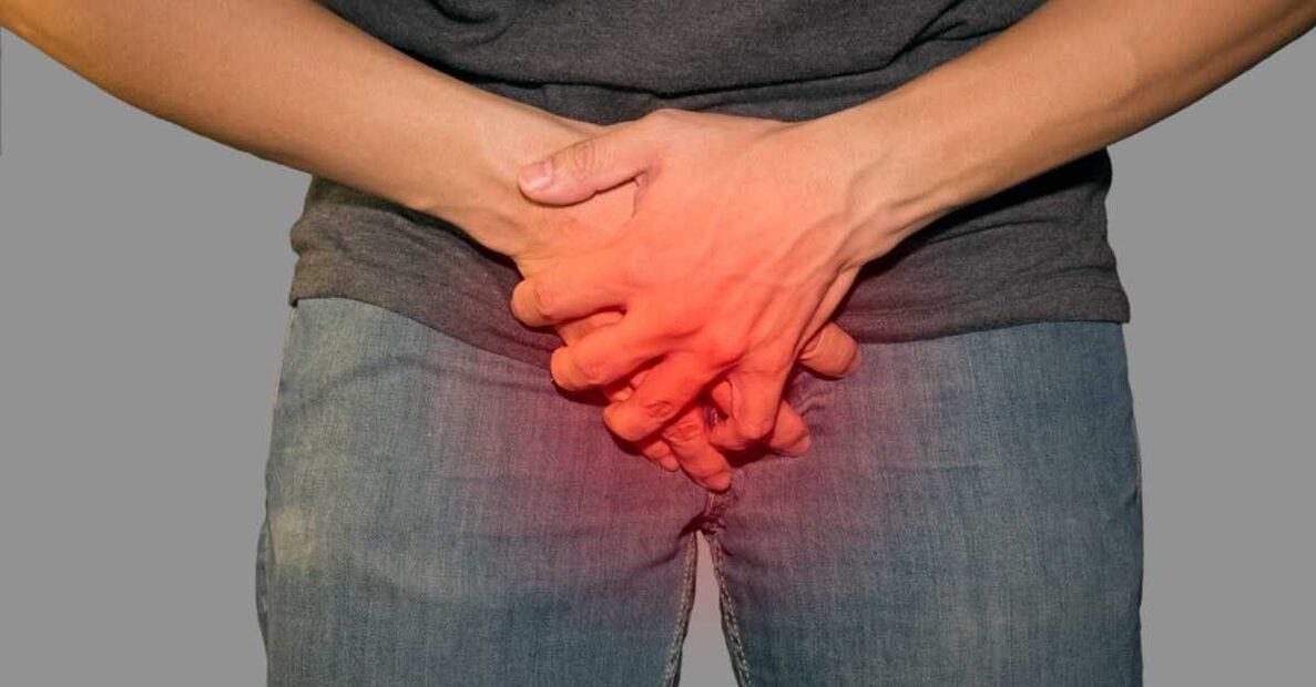 Schmerzen in der Leiste während der pathologischen Entladung